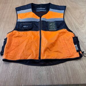 Fieldsheer Hi Vis Motorcycle Riding Vest Reflective Orange Mesh XL-3XL